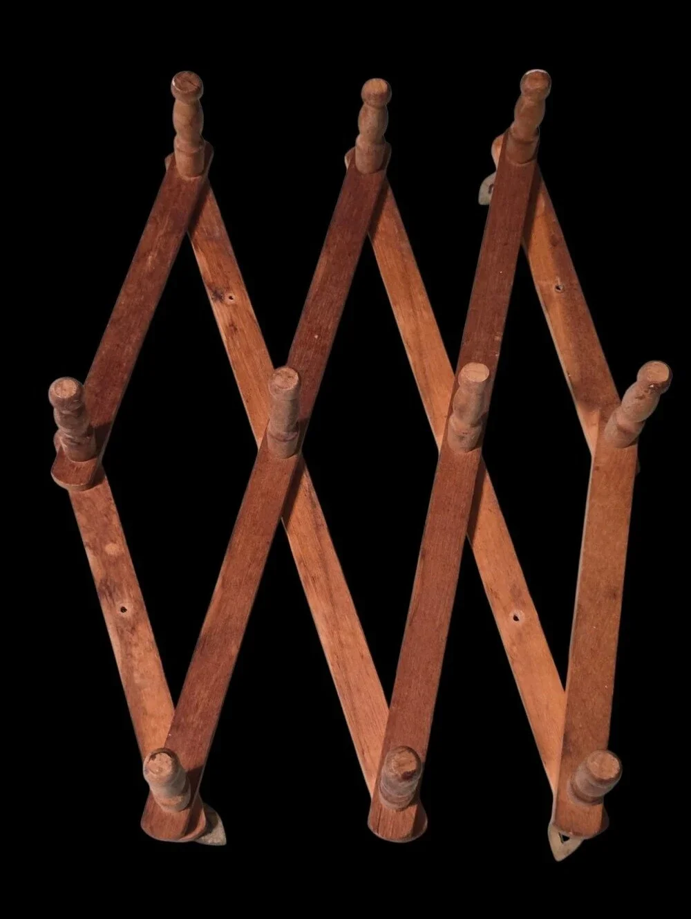 Vintage | Wooden Accordion Wall Rack